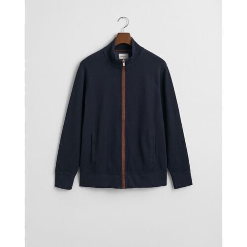 Gant Vest Sacker Rib Full Zip Avond Blauw / male