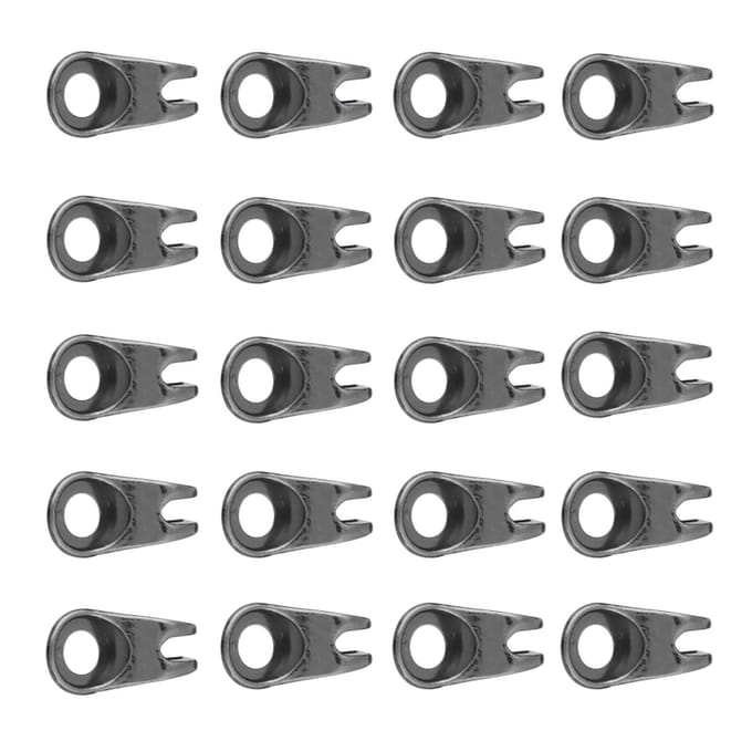 20x Schoen veterhaken Veterbeslag Gespen Met Klinknagels voor ReparatieCelsiusKampCelsiusWandelenCelsiusKlimmen (goud) gray