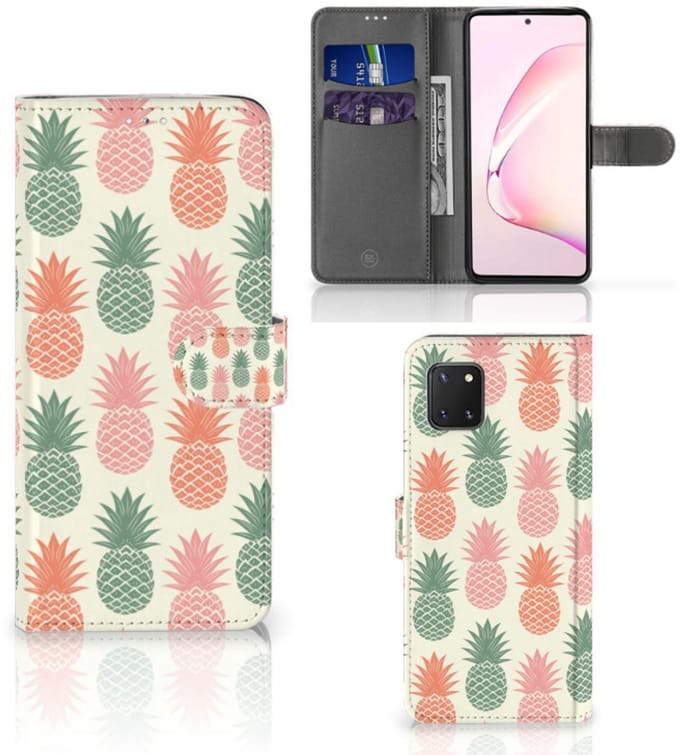 Samsung Note 10 Lite Book Cover Ananas