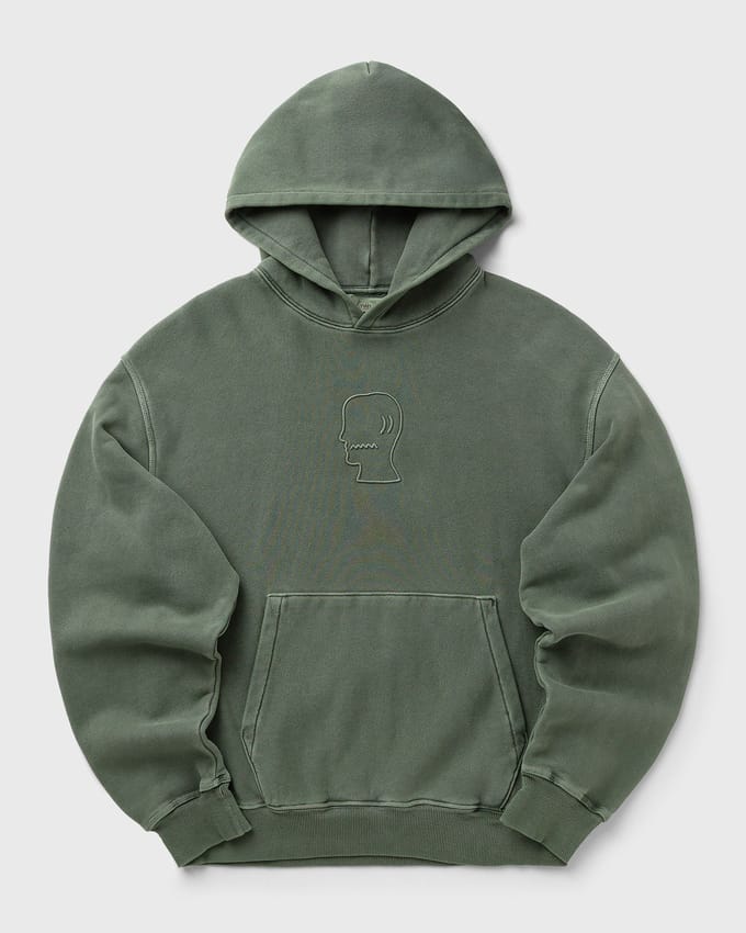 3D EMBROIDERED LOGOHEAD GARMENT DYED HOODIE