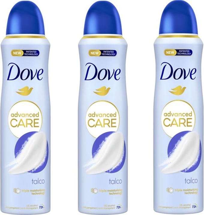 Dove Deo Spray Talco - 3 x 150 ml