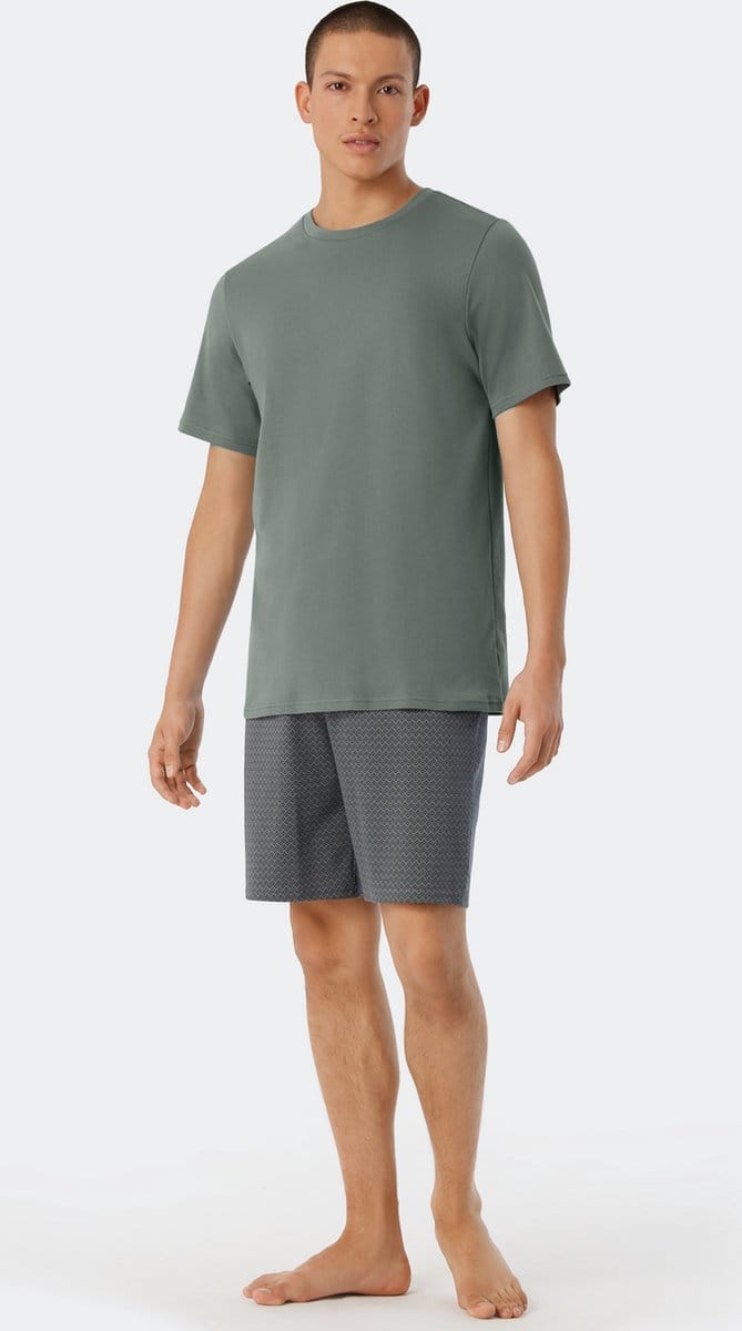 Schiesser – Fine Interlock – Pyjama – 179119 - Jade Green - 50