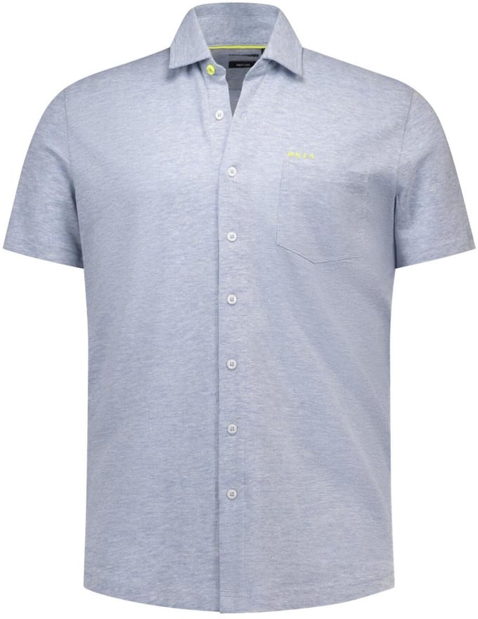 NZA - Heren Overhemd - 26DN593S - 2628 Tropical Blue Melange
