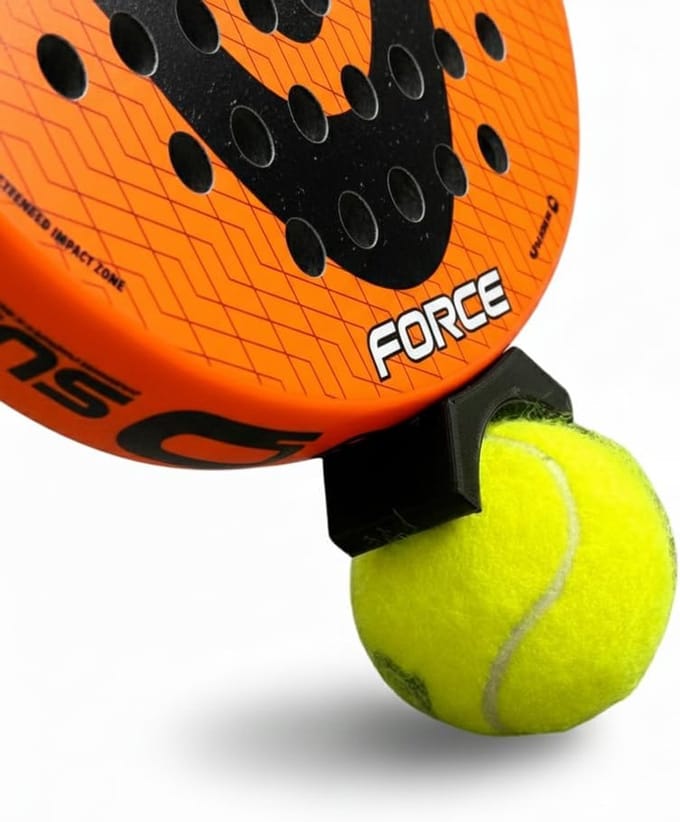 Ballenraper Padel - Ballen Oppakker - Efficiënt Trainen - Lichtgewicht Ontwerp - Zwart