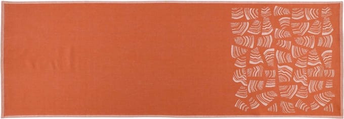 Rento Pino Sauna Kleed - Oranje/Bruin - 50x150 cm
