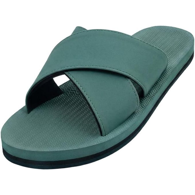 Indosol Officieel Geïmporteerd Blad Slipper Indosol Essentiële Cross Slide Essential Cross Slide - Leaf (W6-7)