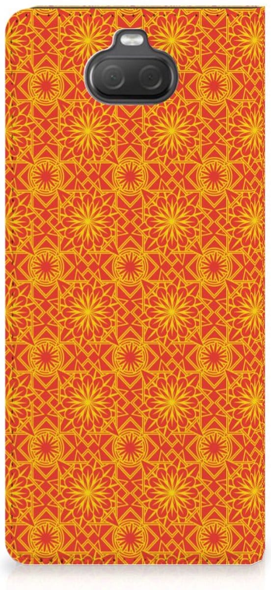 Sony Xperia 10 Hoesje met Magneet Batik Oranje