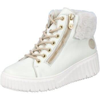 Rieker dames veterboot wit