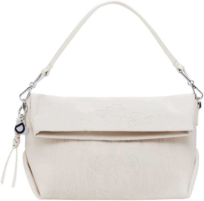 Desigual Handtas Schoudertas Loverty 4.0 Etherea Hand Bag Crudo Beige