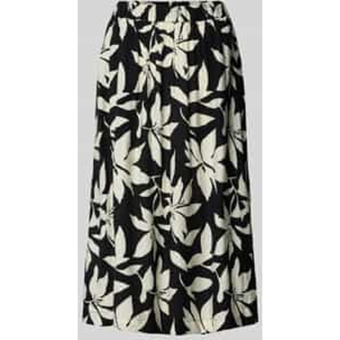 relaxed fit uitlopende midi-rok van viscosemix