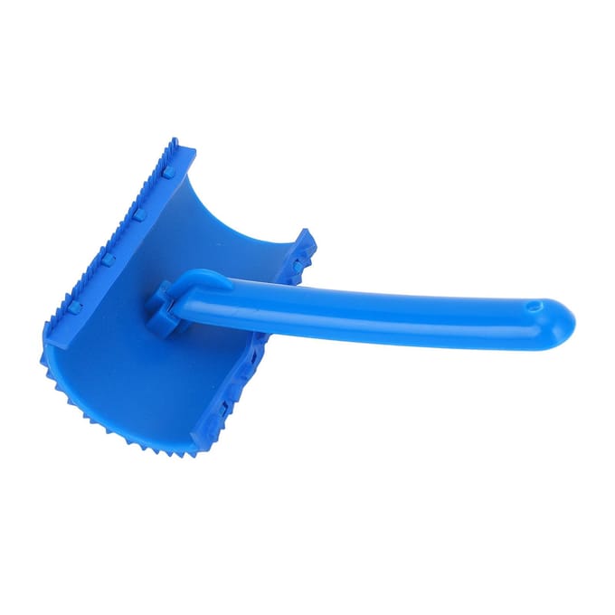 Blauwe Verfroller met Houten Nerf Effect met Handvat DIY Wanddecoratie Gereedschap blue