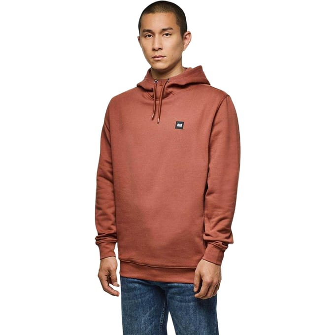 Weekend Offender Heren Combed Katoenen Hoodie (Roest)