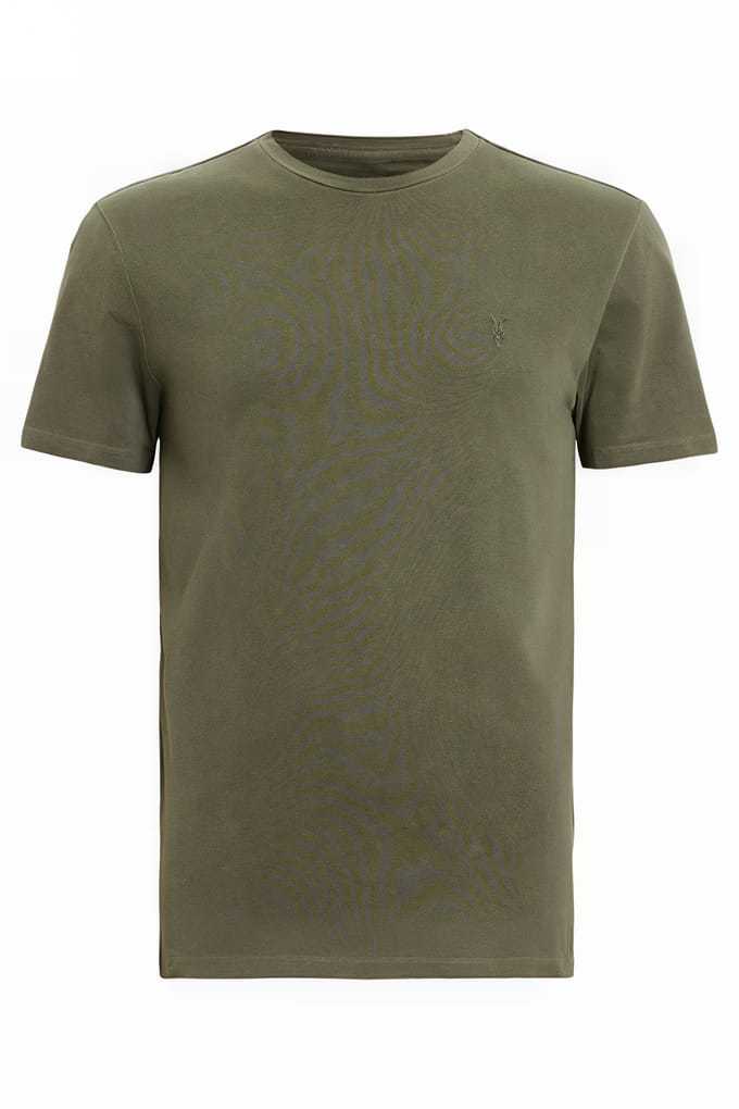 AllSaints Ossage Ss Crew Marley Green Taglia: XS | Magliette basic Outlet | Uomo | Verde