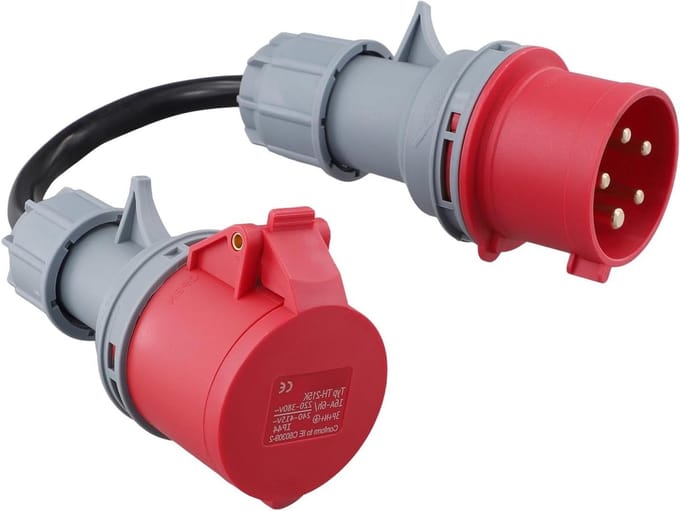 EGoods - CEE-adapter 32A naar 16A voor Gen EV-oplader, verlengkabel, stekker - 400V stopcontact