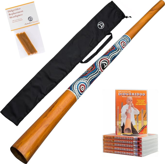 Houten Didgeridoo 130cm – Voor Beginners, Inclusief Draagtas