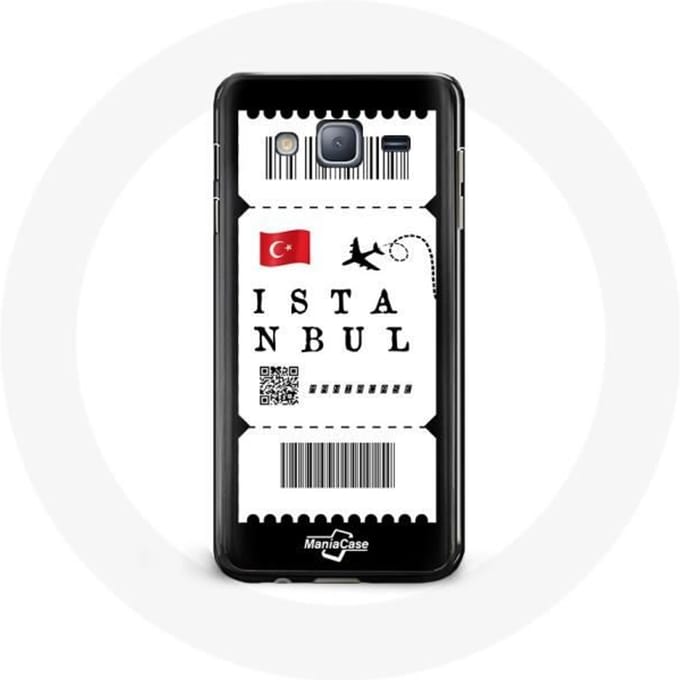 Case voor Samsung Galaxy J3 Vliegticket Istanbul Türkiye