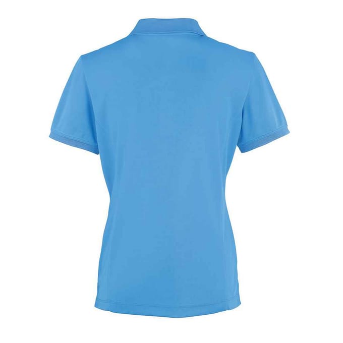 Premier Dames/Dames Coolchecker Piqué Poloshirt (Saffierblauw)