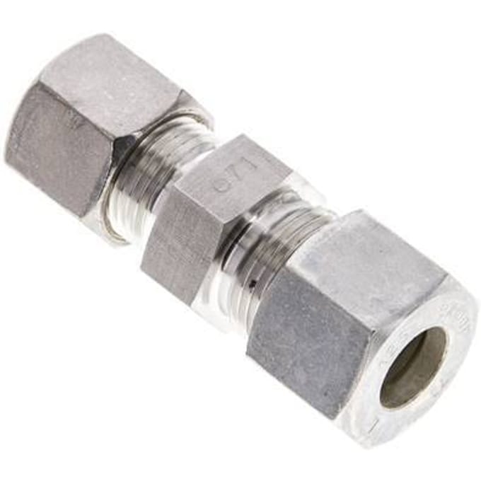 10S & 12S RVS Rechte Knelfitting 400bar ISO 8434-1