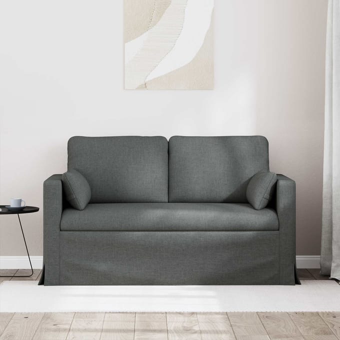 vidaXL - Bank - Donkergrijs - 139 - x - 78 - x - 80 - cm - Stof