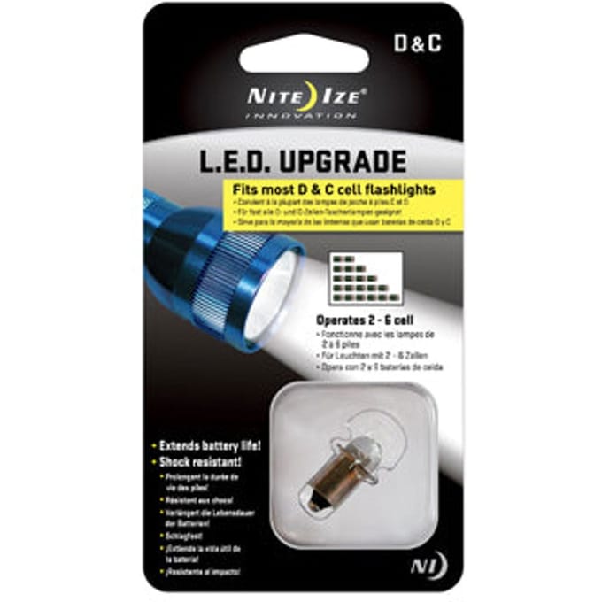 Nite Ize Led Upgrade voor op de meeste C + D Cell zaklampen