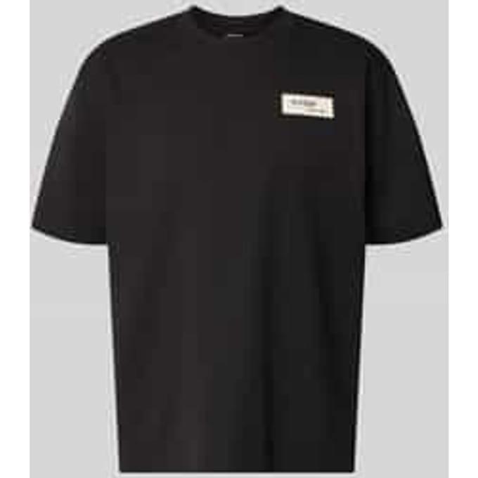 relaxed fit T-shirt met labelbadge