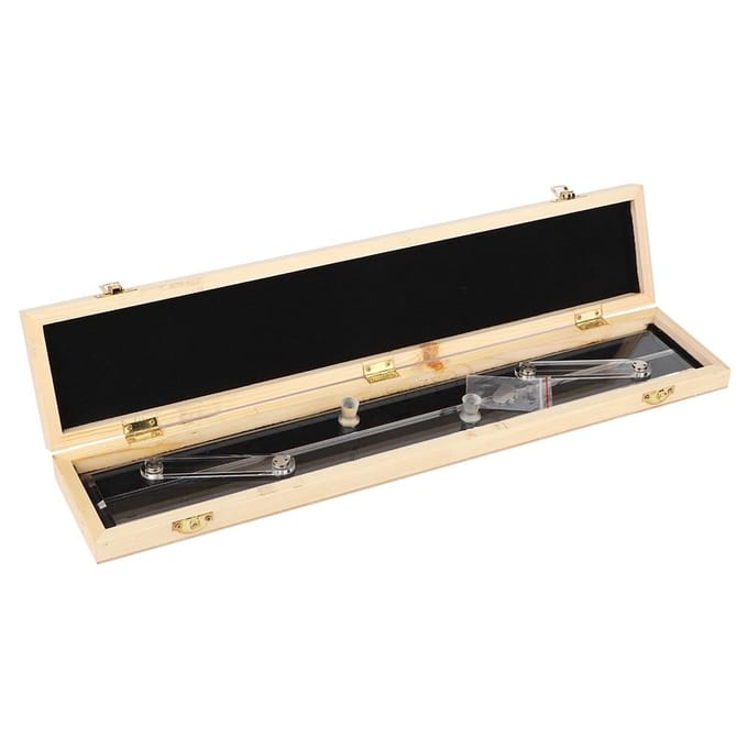 TFB 460 Boîte en Bois Règle Parallèle de Navigation Maritime pour Bateau beige