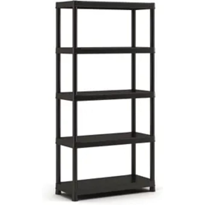 Sencys Stellingkast - 187x90x60cm - Draagkracht 80kg - Zwart