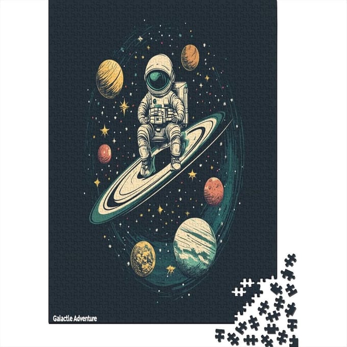 Ruimte Puzzel - Volwassen Legpuzzel - Ontspanning Thuis - Hoge Resolutie Print - 75 x 50 cm