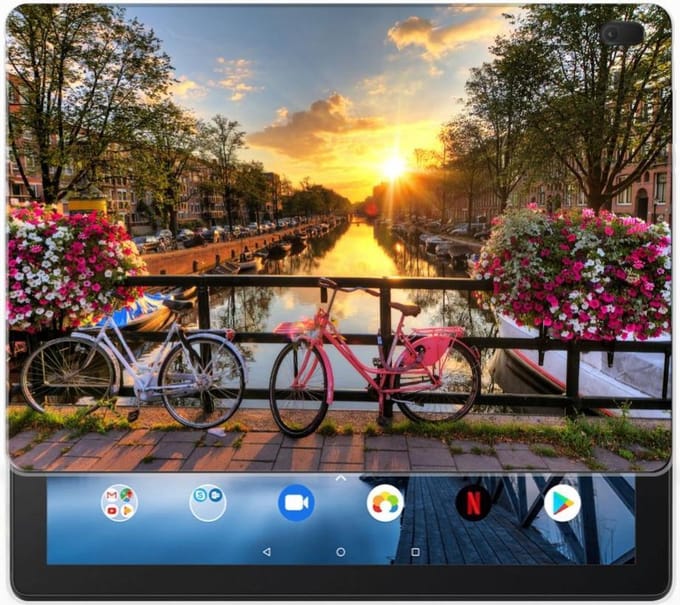 Lenovo Tab E10 Hip Hoesje Amsterdamse Grachten