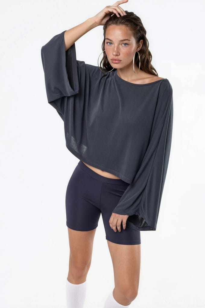 Losse Fit Bootneck Blouse