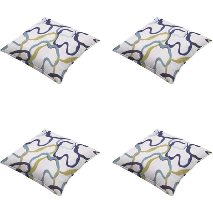 Madison - Sierkussen Blaze - Multikleur - 50x50x10cm - Set van 4