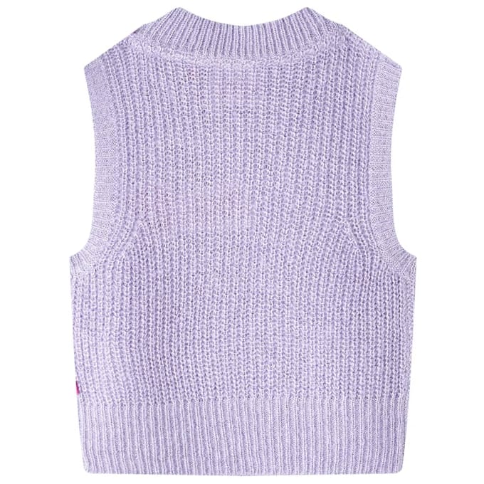 vidaXL - Kinderspencer - gebreid - 104 - lichtlila