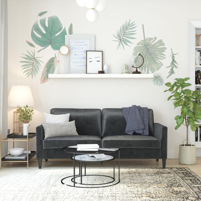 Winston-Sofa - 3-zits - Donkergrijs Fluweel
