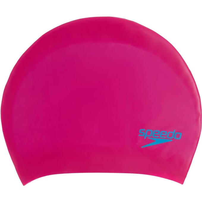 Speedo Junior Long Hair Cap Roze Unisex Badmuts - Maat One size
