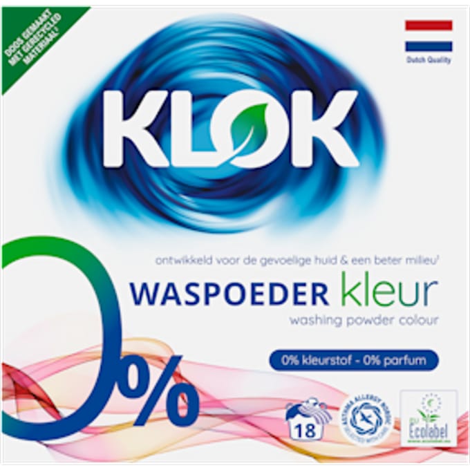 Klok Waspoeder Kleur 18 Wasbeurten 1,17 kg