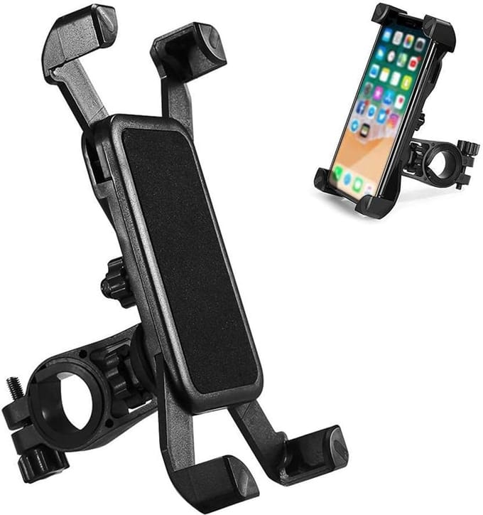 Universele telefoonhouder voor de fiets.