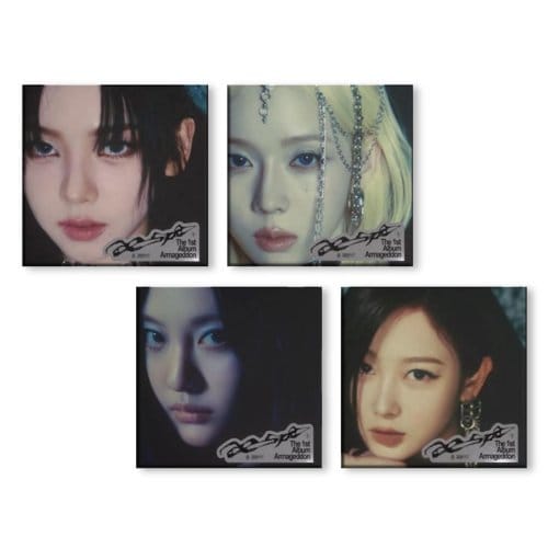 Poster Ver AESPA Het eerste album Armageddon Random Ver black