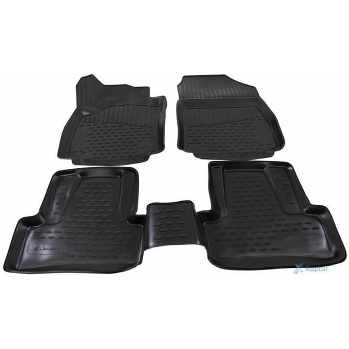 J&amp;J AUTOMOTIVE | Tapis De Sol En Caoutchouc 3D Exclusive Pour Renault Clio 4 2012-2019 zwart