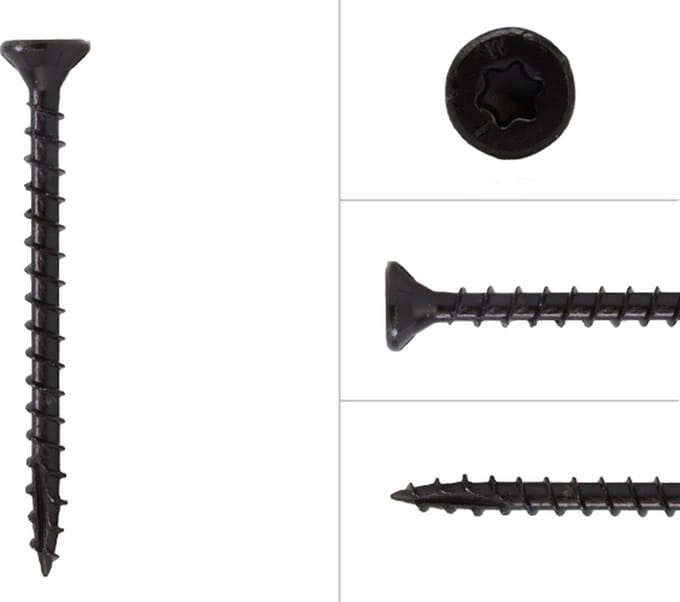Wovar Hardhoutschroeven Zwart AR|coating 4 x 40 mm | Doos 200 stuks