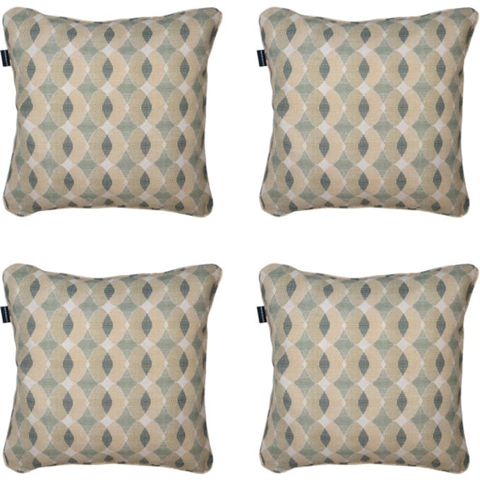 Madison - Sierkussen Rae - Groen - 50x50x10cm - Set van 4