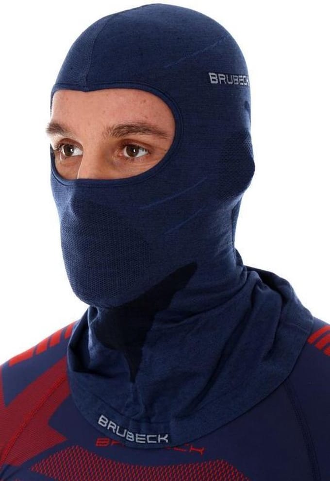 Brubeck | Bivakmuts / Balaclava met Merino Wol -Marineblauw - L/XL