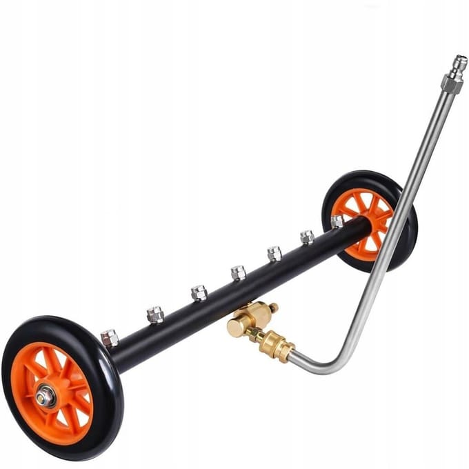 Rosfix Accessoireset Spuitmonden Set - 5 Rvs Spuitmonden, 34cm Gebogen Hogedruklans 30°