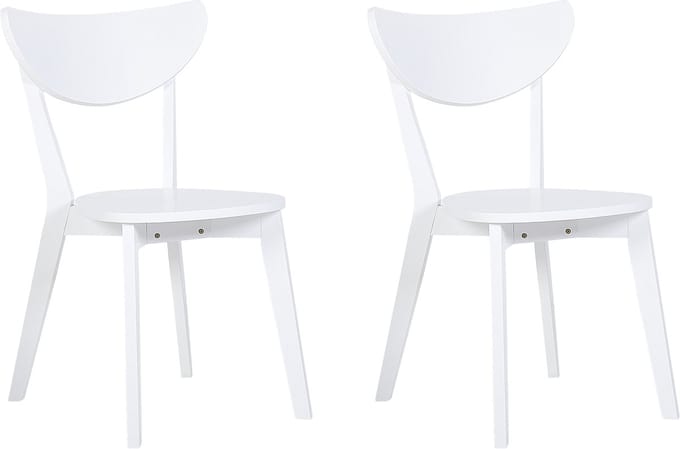 ROXBY - Eetkamerstoel - Wit - MDF