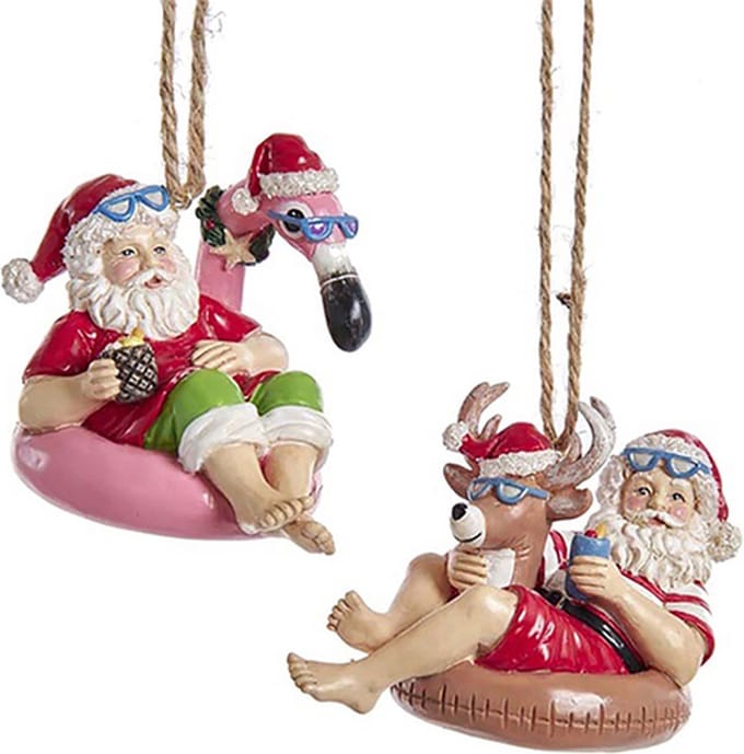 Kurt S. Adler - Beach Santa - Kersthangers - polyresin