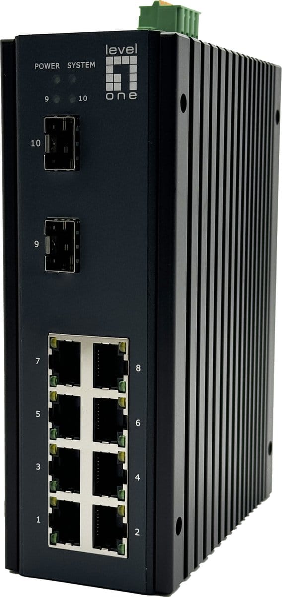 LevelOne IGU-1071 netwerk-switch Managed L2+ Gigabit Ethernet (10/100/1000) Zwart
