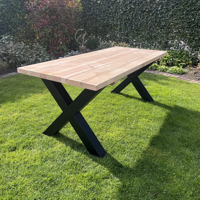 Tuintafel Rusto Douglas/Staal -220x86 cm