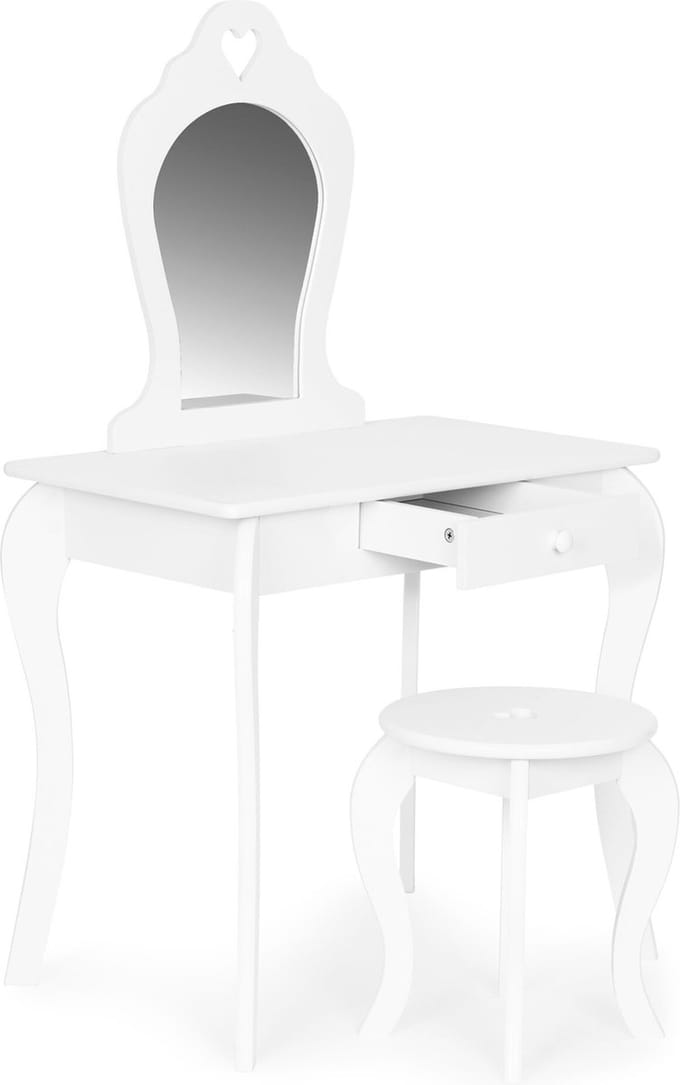 Kaptafel kind - 65x43x110 cm - hout - wit