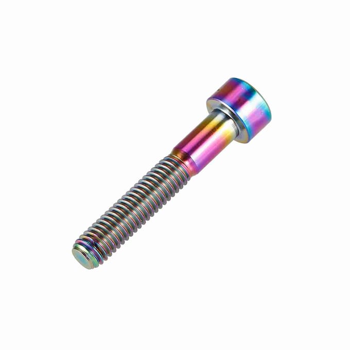 Potence de direction en titane pour vélo (1 pièce), vis à filetage M6, longueur 30, 35, 40 ou 50 mm, accessoire de vélo M6x35