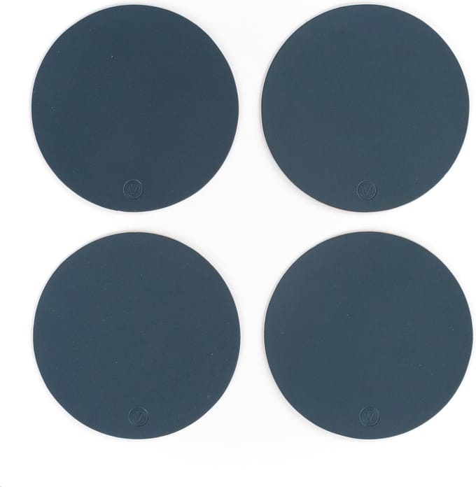 Vacavaliente - Onderzetter - Set 4 stuks - Petrol Blauw - 10cm