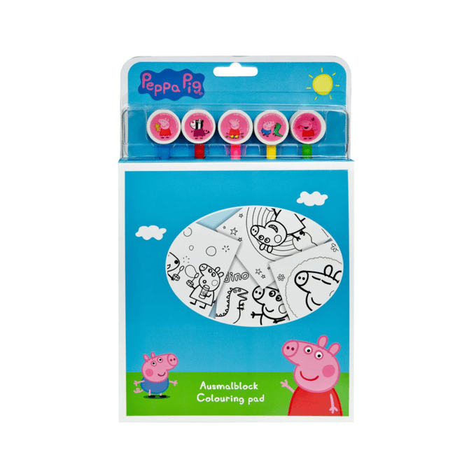 Peppa Pig Kleurblok met 5 kleurpotloden